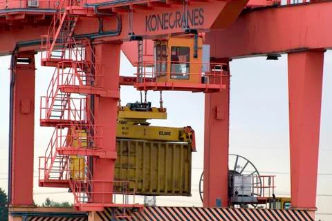 Dockside Gantry Crane Stock Photos
