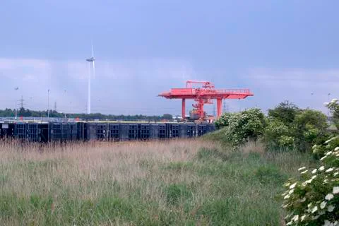 Dockside Gantry Crane Stock Photos