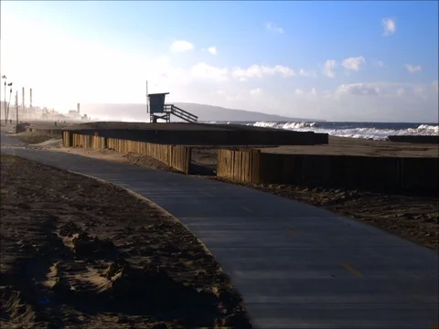 Dockweiler State Beach Stock Footage 71660717