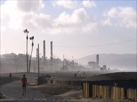 Dockweiler State Beach 스톡 동영상 71660729