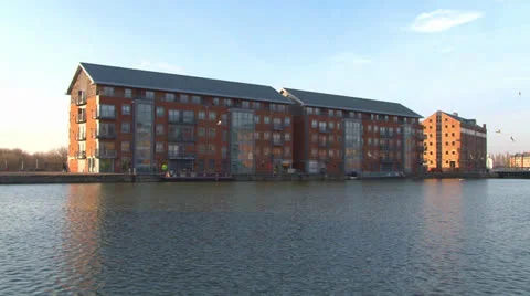 Dockyard Basin &amp; Warehouses Video stock 23822439
