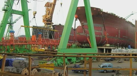 Dockyard Stock Footage 10804443