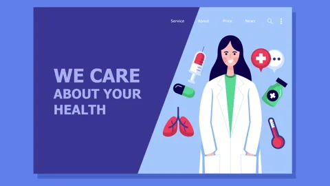 Doctor Advice in Website 스톡 동영상 307218004