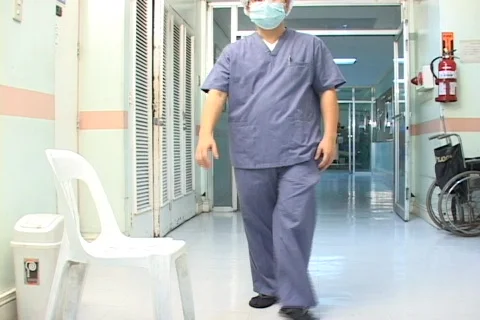Doctor after the surgery Stock Footage 125634