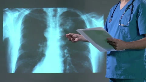 Doctor analyzing medical data Stock Footage 210593337