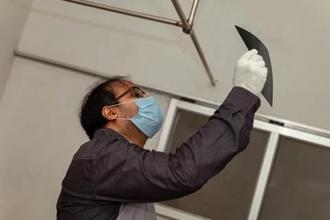Doctor Analyzing X Ray Image Stock Photos