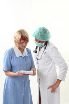 Doctor and nurse Stock Photos