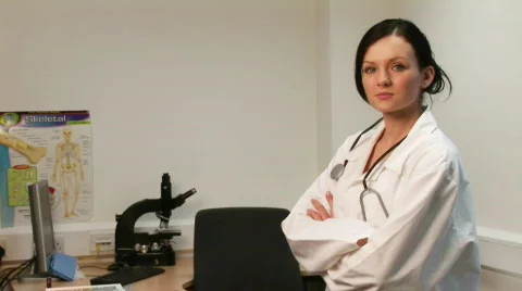Doctor and patient Stock Footage
