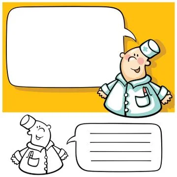 Doctor and speech bubble Stock Illustration