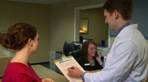 Doctor and staff notes 3 Stock Footage 50670559