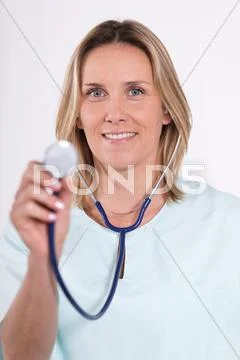 Doctor and stethoscope Stock Photos