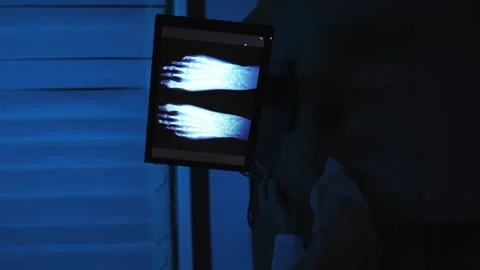 Doctor and X-ray Stock Footage 314572219