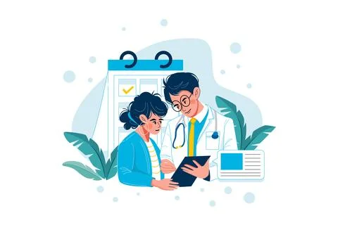 Doctor appointment Stock Illustration