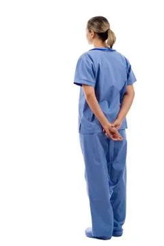Doctor from the Back Stock Photos