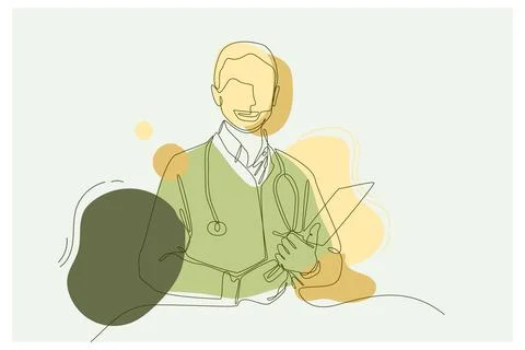 Doctor Background Vector Illustration Illustrazione stock