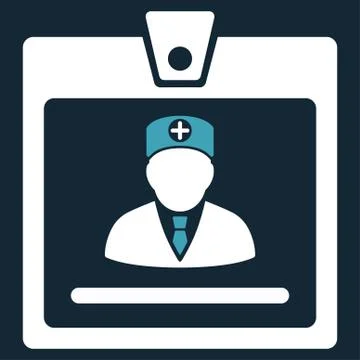 Doctor Badge Icon Stock Illustration
