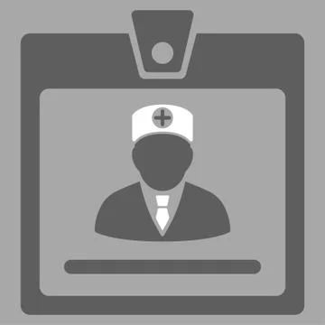 Doctor Badge Icon Stock Illustration