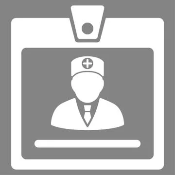 Doctor Badge Icon Stock Illustration