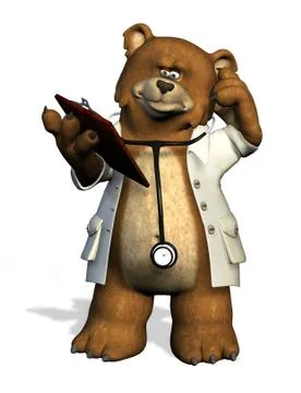 Doctor Bear Stock Illustration