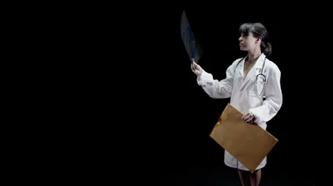 Doctor on blank background Stock-Footage 32721079