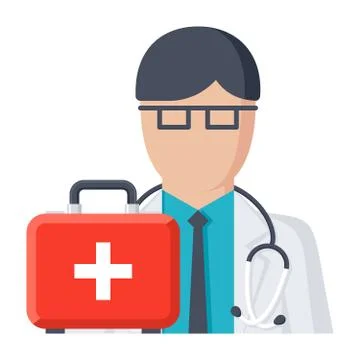Doctor on Call Stock Illustration