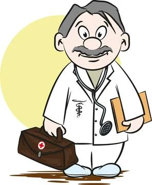 Doctor Cartoon Stock Illustration