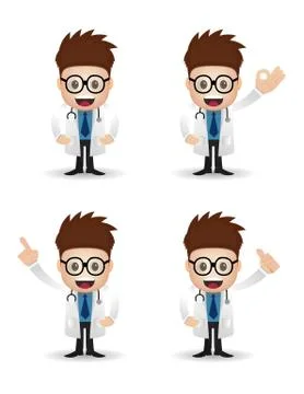 Doctor character Stock Illustration