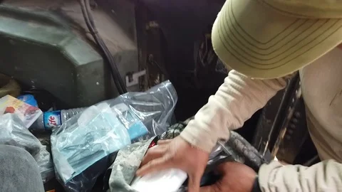 Doctor checking first aid supplies Stock Footage 104884991
