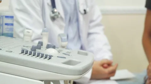 The doctor is checking up his patient Video stock 80287959