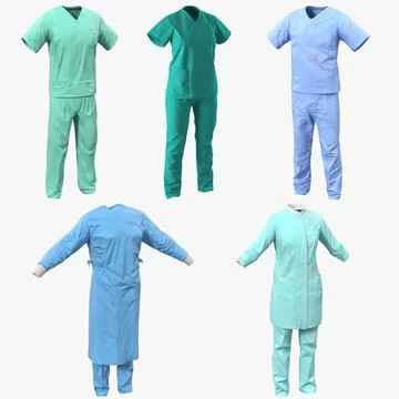 Doctor Clothing Collection 2 3D Model