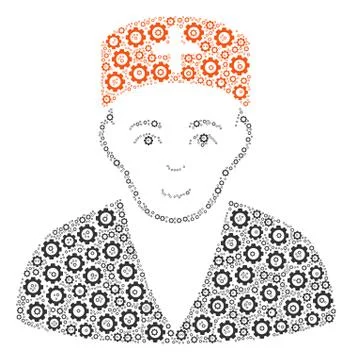 Doctor Composition of Cog Stock Illustration