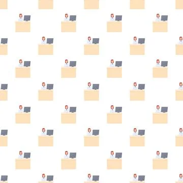 Doctor creating repeating pattern for healthcare industry Stockillustratie