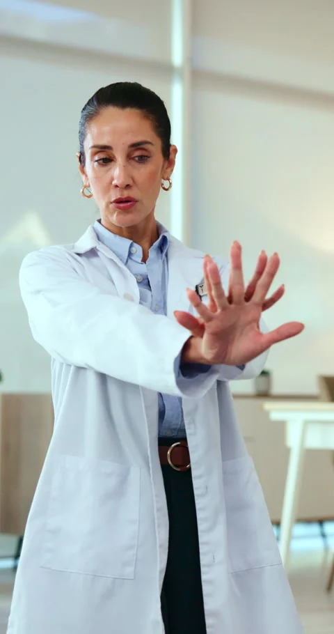 Doctor, demonstration and hands for cpr training at hospital for workshop, Stock Footage 338224295