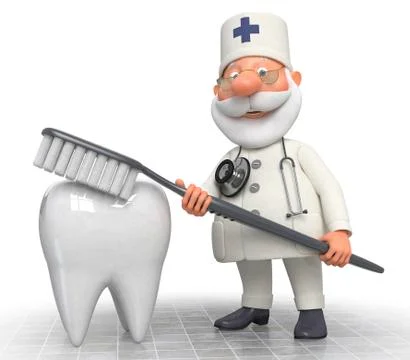 Doctor dentist Stock Illustration