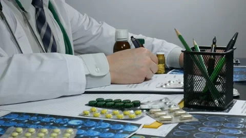 Doctor at the desk 動画素材 89399388