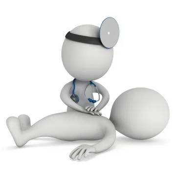 Doctor doing cpr first aid Stock Illustration