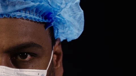 Doctor Face Close Up Stock-Footage 128559517