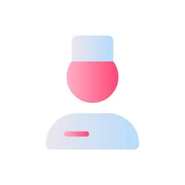 Doctor flat gradient two-color ui icon Illustrazione stock