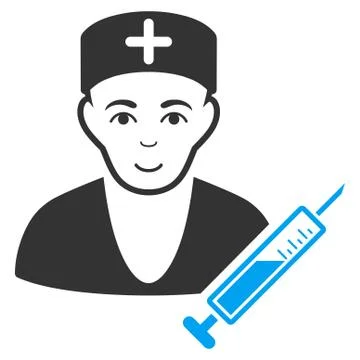 Doctor Flat Icon Stock Illustration