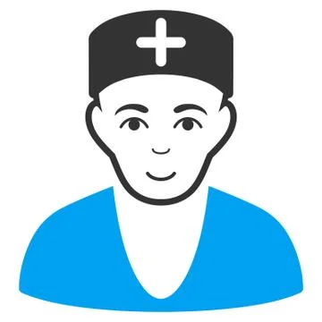 Doctor Flat Icon Illustrazione stock