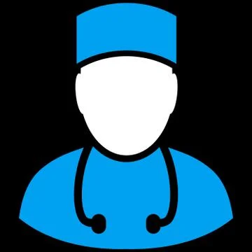 Doctor Flat Vector Symbol Illustrazione stock