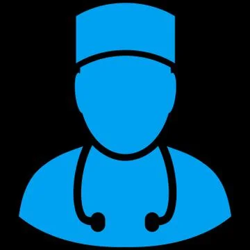 Doctor Flat Vector Symbol Stock Illustration