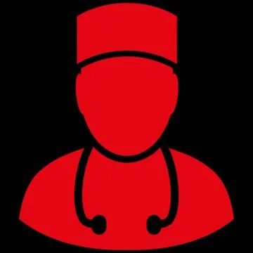 Doctor Flat Vector Symbol Stock Illustration