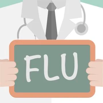 Doctor flu Stock Illustration