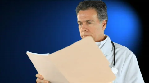 Doctor giving bad news Stock Footage