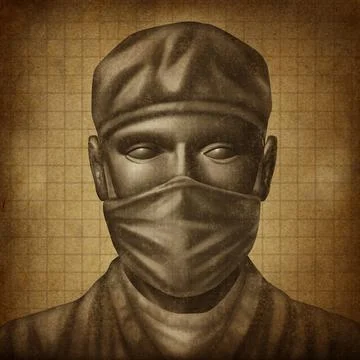 Doctor On Grunge Texture Illustrazione stock