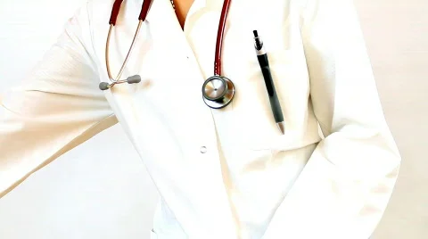 Doctor hands recording something on notepad  Video stock 573086