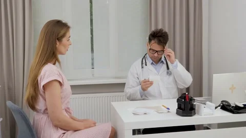 Doctor in his office Stock Footage 201214093