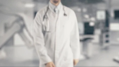 Doctor holding in hand Ear Problems Stock Footage 116451854