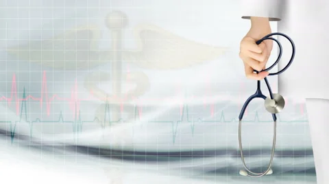 Doctor is holding a stethoscope Stock Footage 63074591
